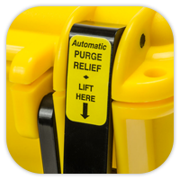 Automatic pressure purge system feature
