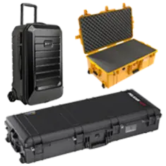 Reusable hard shipping cases for classroom technology and training equipment