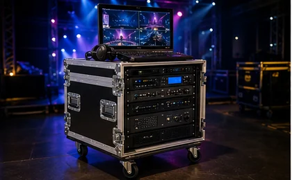 Rack cases for broadcast, AV, streaming, live sound, and mobile production equipment