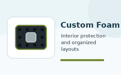 Custom foam and interior protection graphic