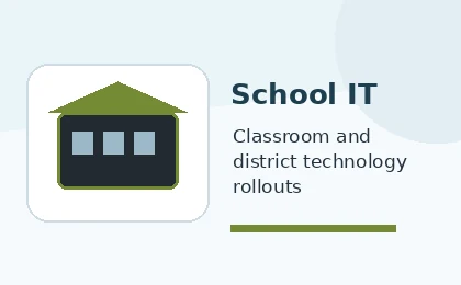 School IT deployment case graphic