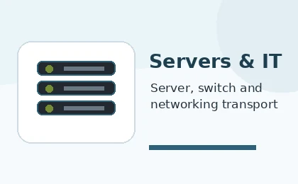 Server and IT hardware transport graphic