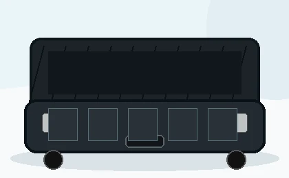 Long cases for display components and event hardware