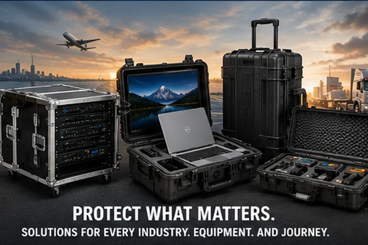 Protective case solutions for laptops, rack equipment, monitors, servers, tools, and reusable shipping applications